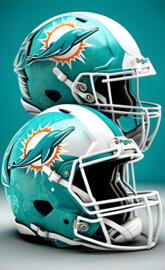 Miami Dolphins helmet