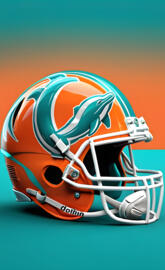Miami Dolphins helmet