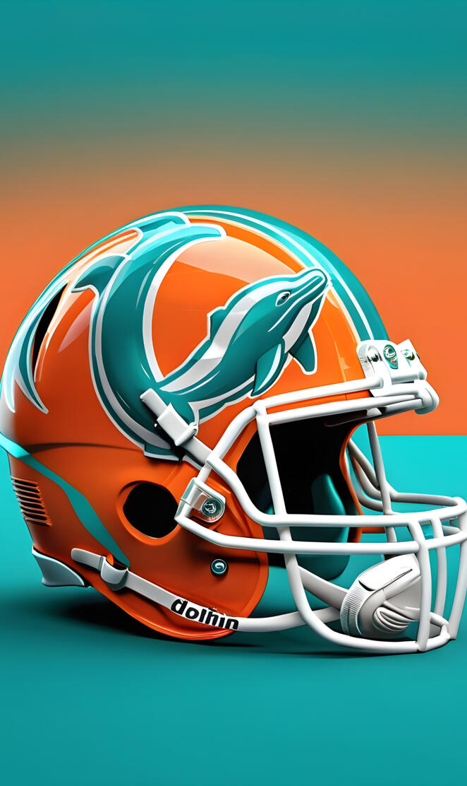 Miami Dolphins helmet