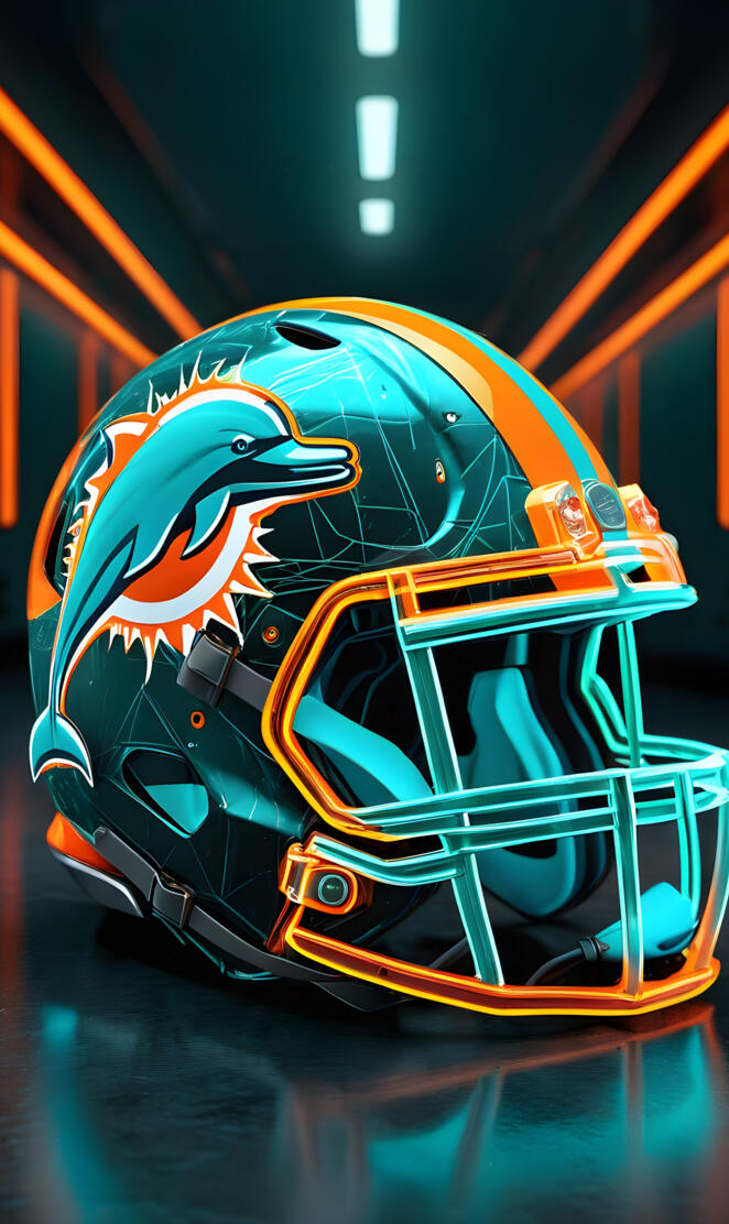 Miami Dolphins helmet