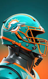 Miami Dolphins helmet