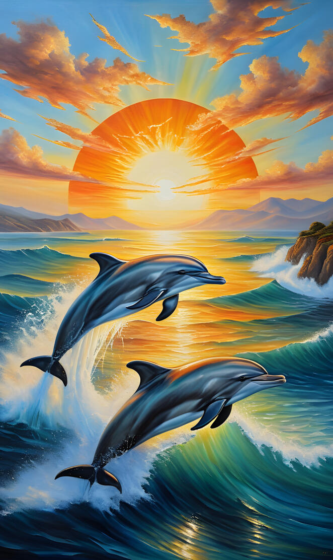 dolphins off the coast of California