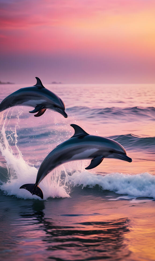 dolphins off the coast of California