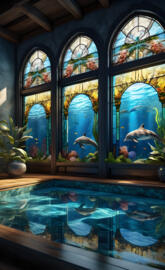 Swimming pool & Dolphin Aquarium
