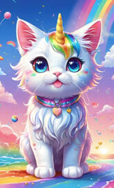 Rainbow cute Kitty I guess