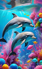 fish swimming in an aquarium