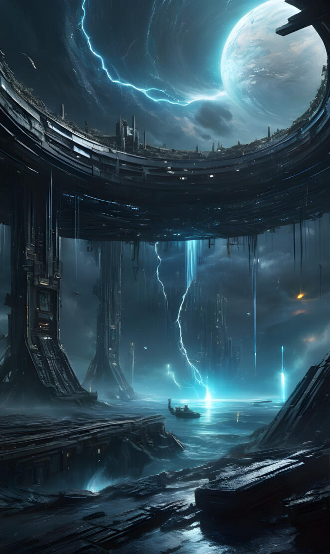 Starship Landing Platform for the Aquatromex (water world)