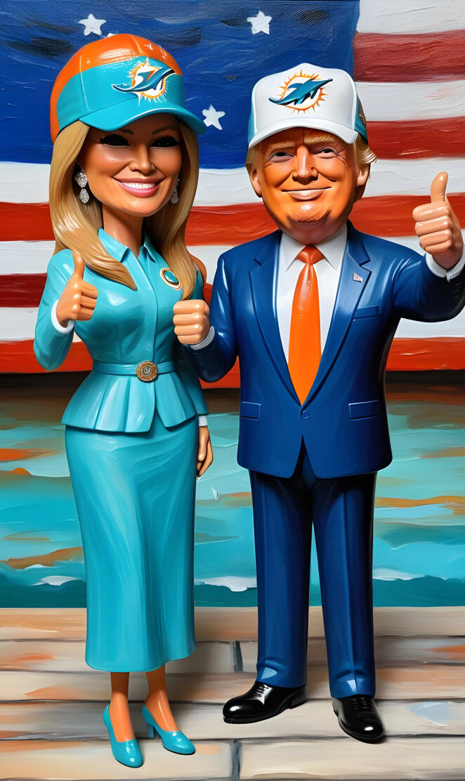 President Trump and the first lady
