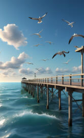 Seagull Feeding Frenzy