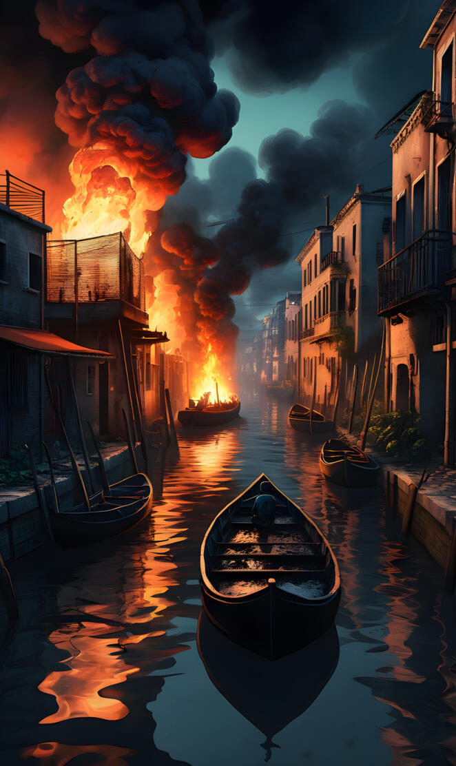 Canal fire