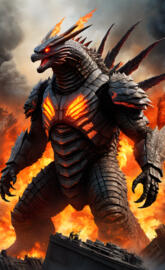 fire Godzilla