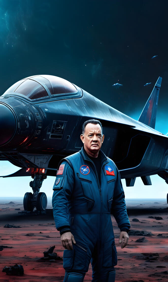 a man standing in front of a military plane