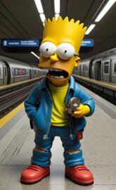 Bart Simpson on crack