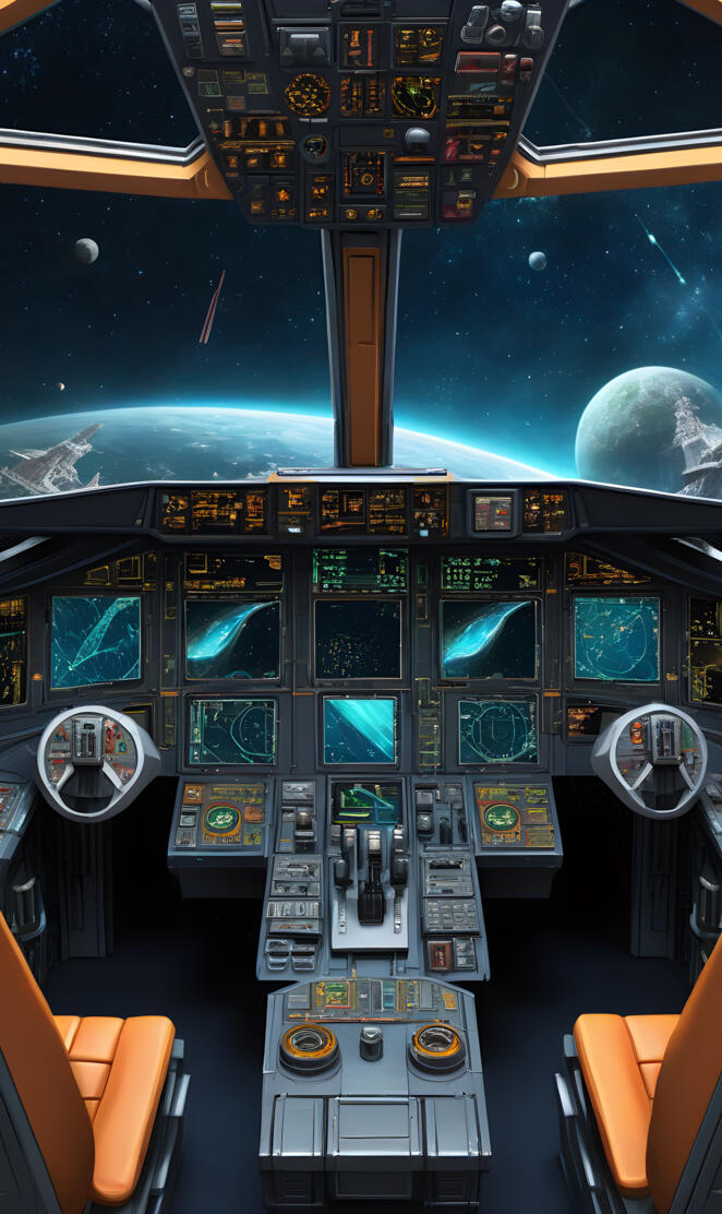 Spaceship cockpit