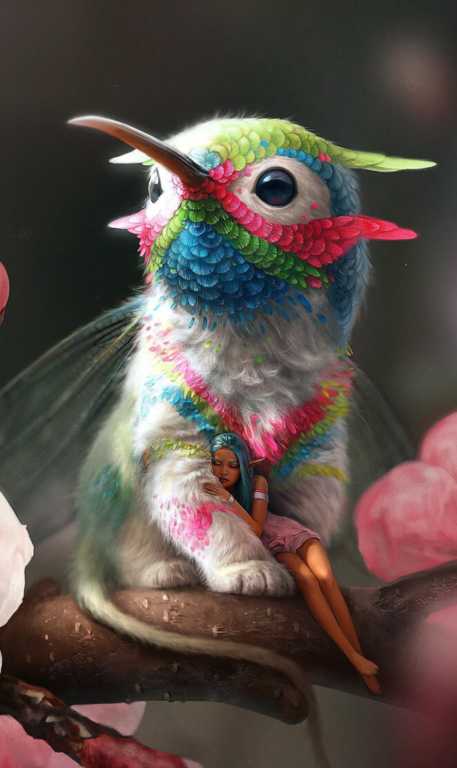 Hummingbird Elf Girl