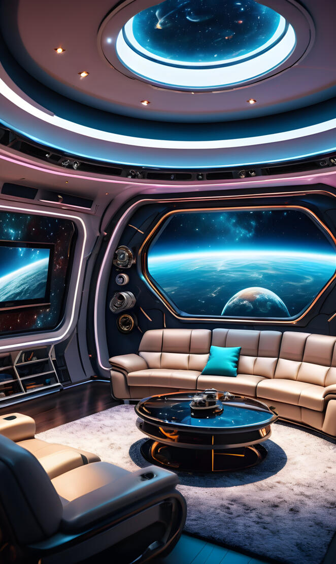 SciFi: Spaceship Living Area