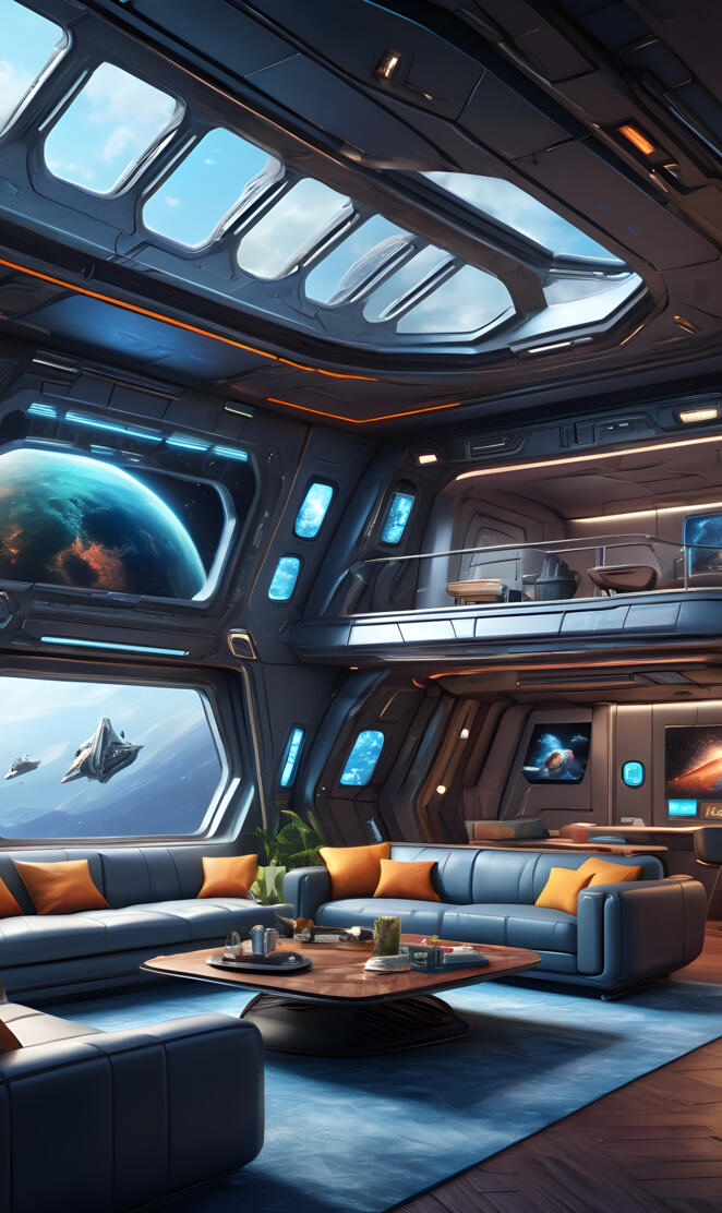 SciFi: Spaceship Living Area 2