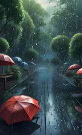 relaxing rain
