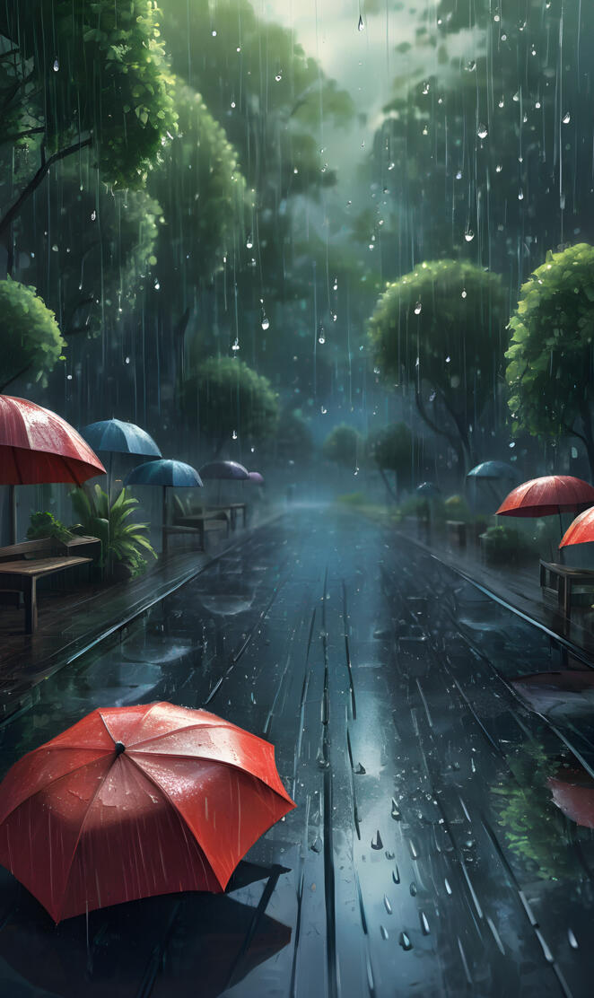 relaxing rain