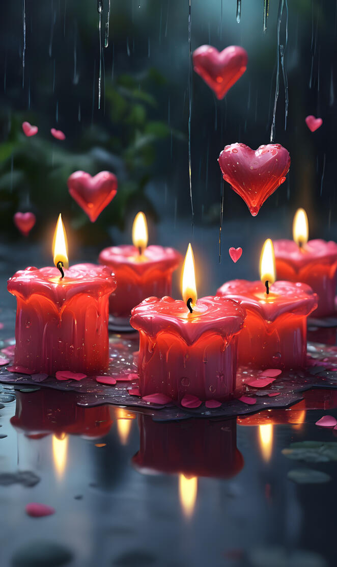 My love still burns even in the rain