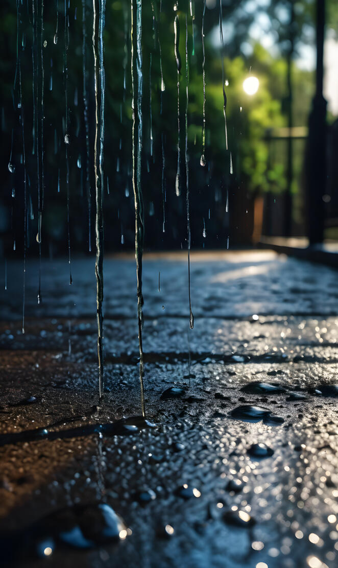 water droplets on a glass surface