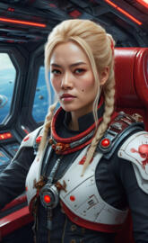 crew member of the alliance aboard her spaceship