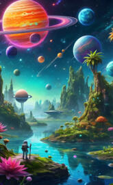 astronaut one alien planet