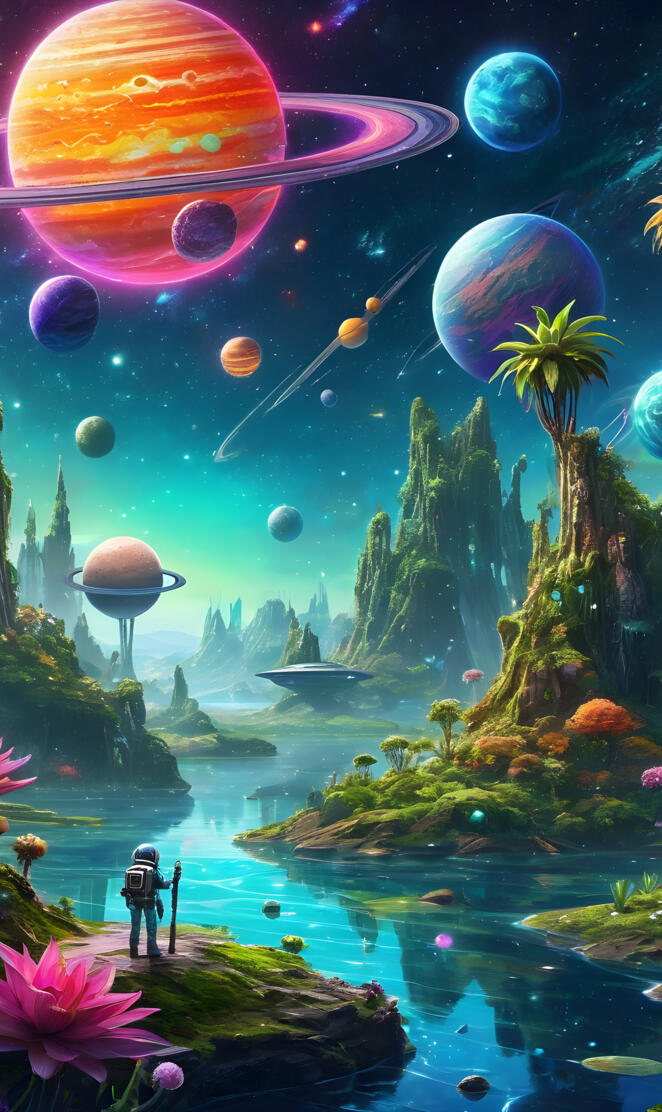 astronaut one alien planet