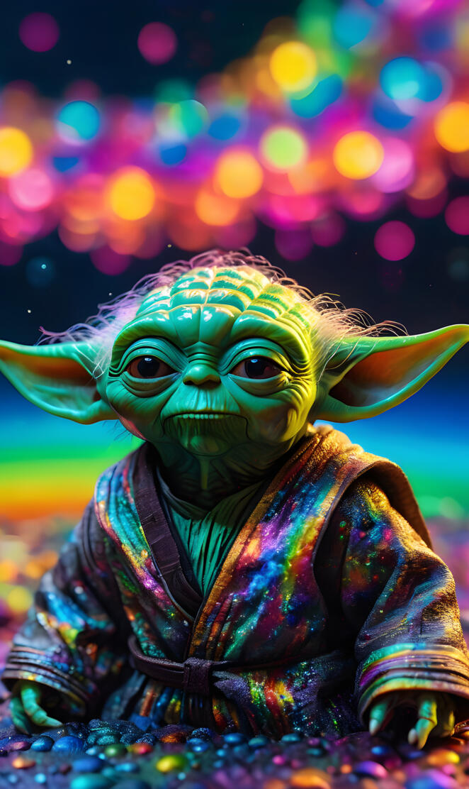 Retro Disco Yoda