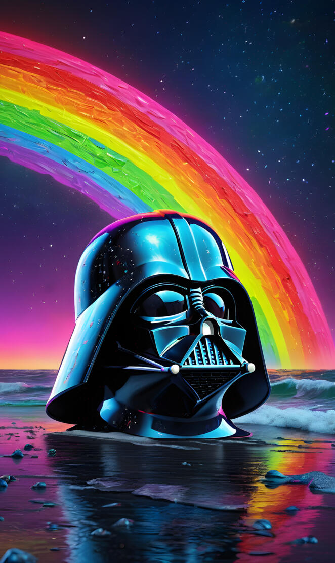 Rainbow Darth Vader