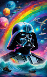 Darth Vader Star Wars Rainbow Ocean