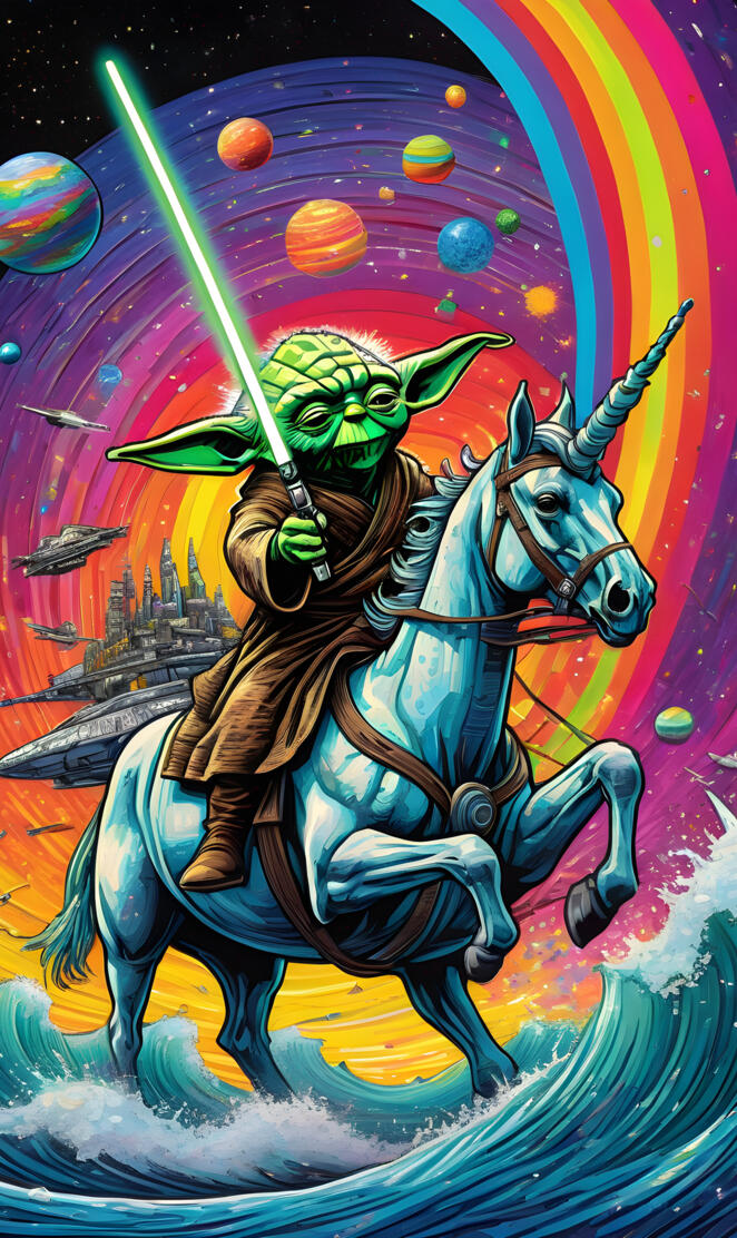 star Wars Yoda unicorn