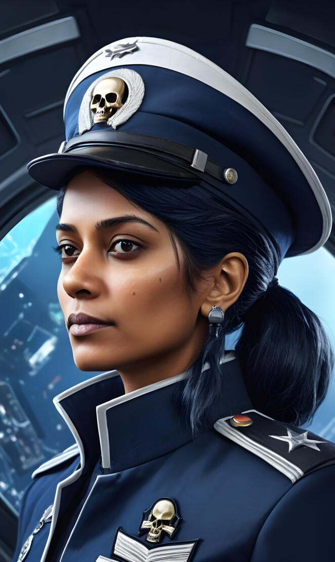 Totemkopf Intervention Group General aboard her ship