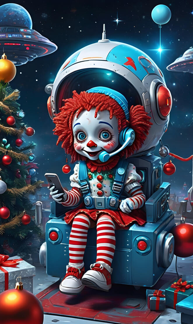 Raggedy Ann galactic Christmas