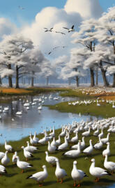 Snow geese