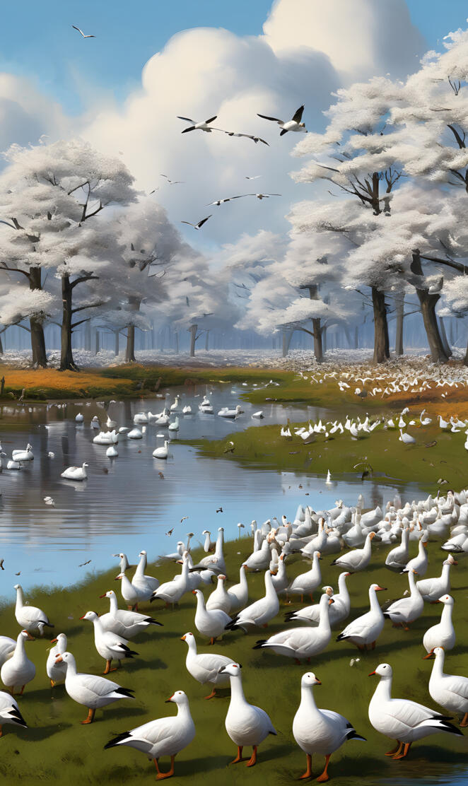 Snow geese