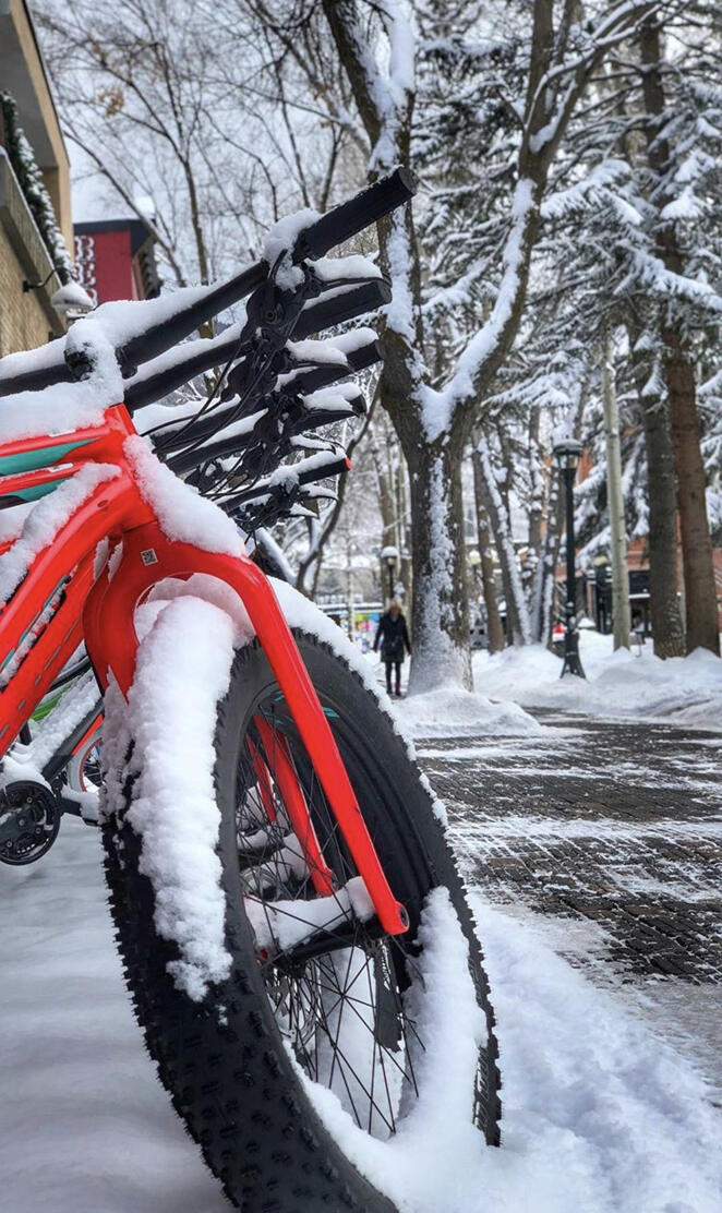 snow bicycle