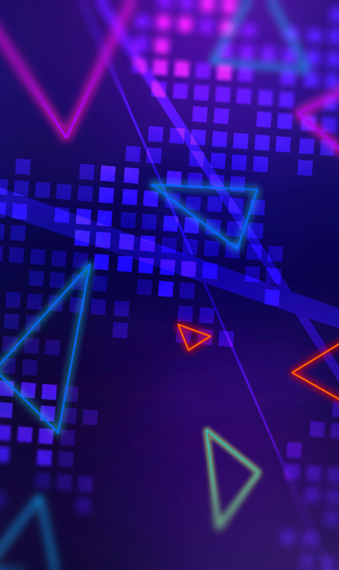 Neon Triangles