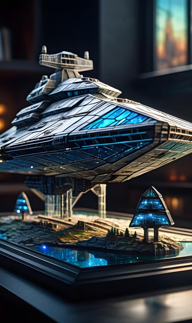 Stained glass Star Wars Star Destroyer
