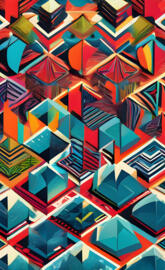 An Abstract Geometric Pattern For Android Wallpaper
