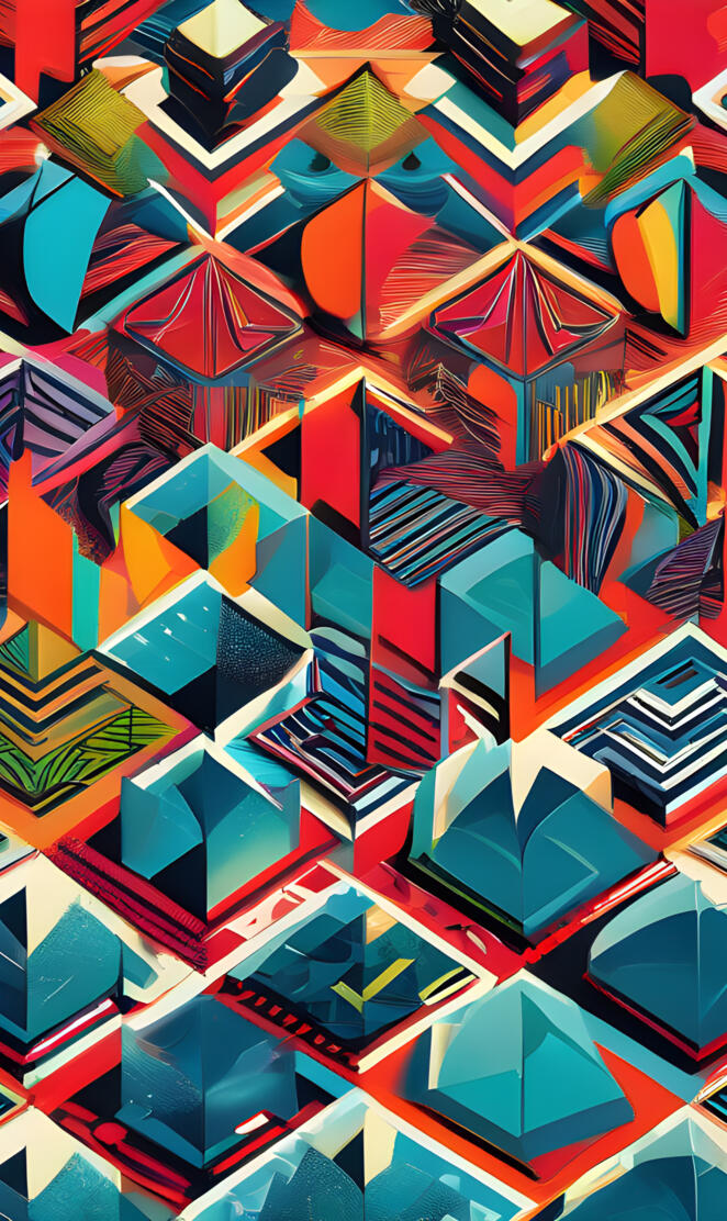 An Abstract Geometric Pattern For Android Wallpaper