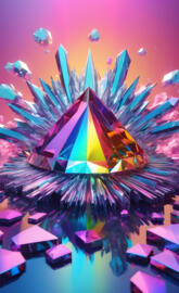 a colorful art piece