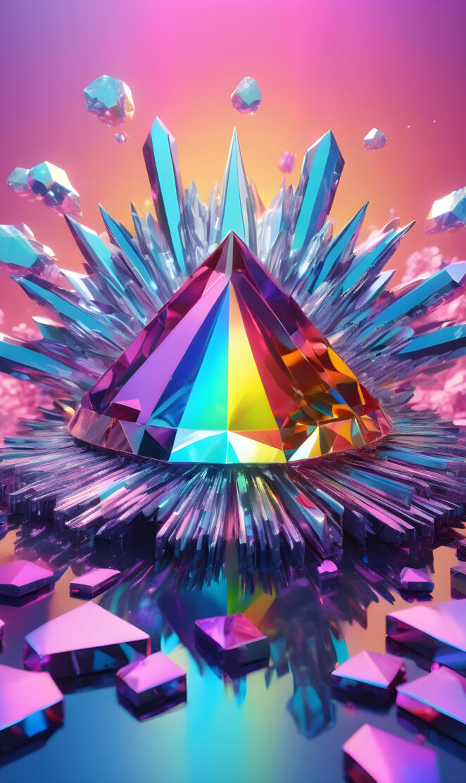 a colorful art piece