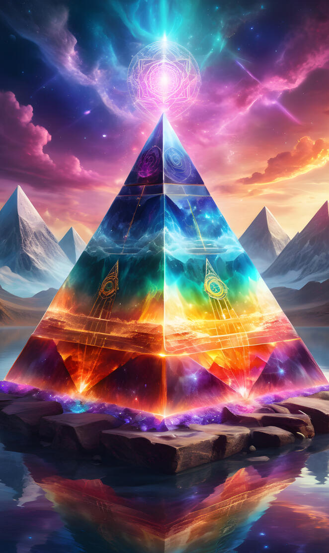 Chakra Crystal Pyramid