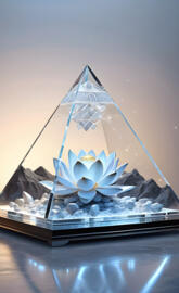 Crystal Encased Lotus