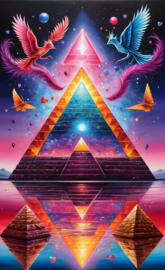 a colorful art piece