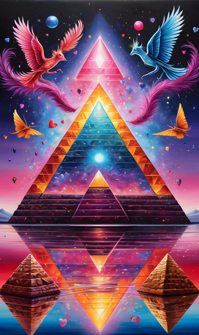 a colorful art piece