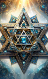 Elaborate star of David