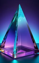 prismatic pyramid office decoration