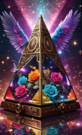 a colorful art piece